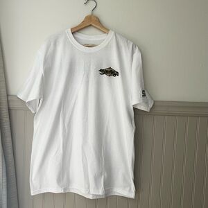 Senor Frogs Playa Del Carmen Mexico Men’s Large White Graphic Tee with Logo